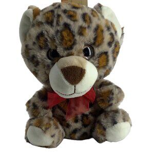 Walmart Plush Jungle Leopard Stuffed Animal Toy 7" Tall  Wild Cat Baby Cub